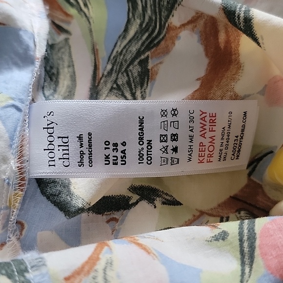 Nobodys Child Pastel Floral Nova Smock Midi Dress - Picture 10 of 10